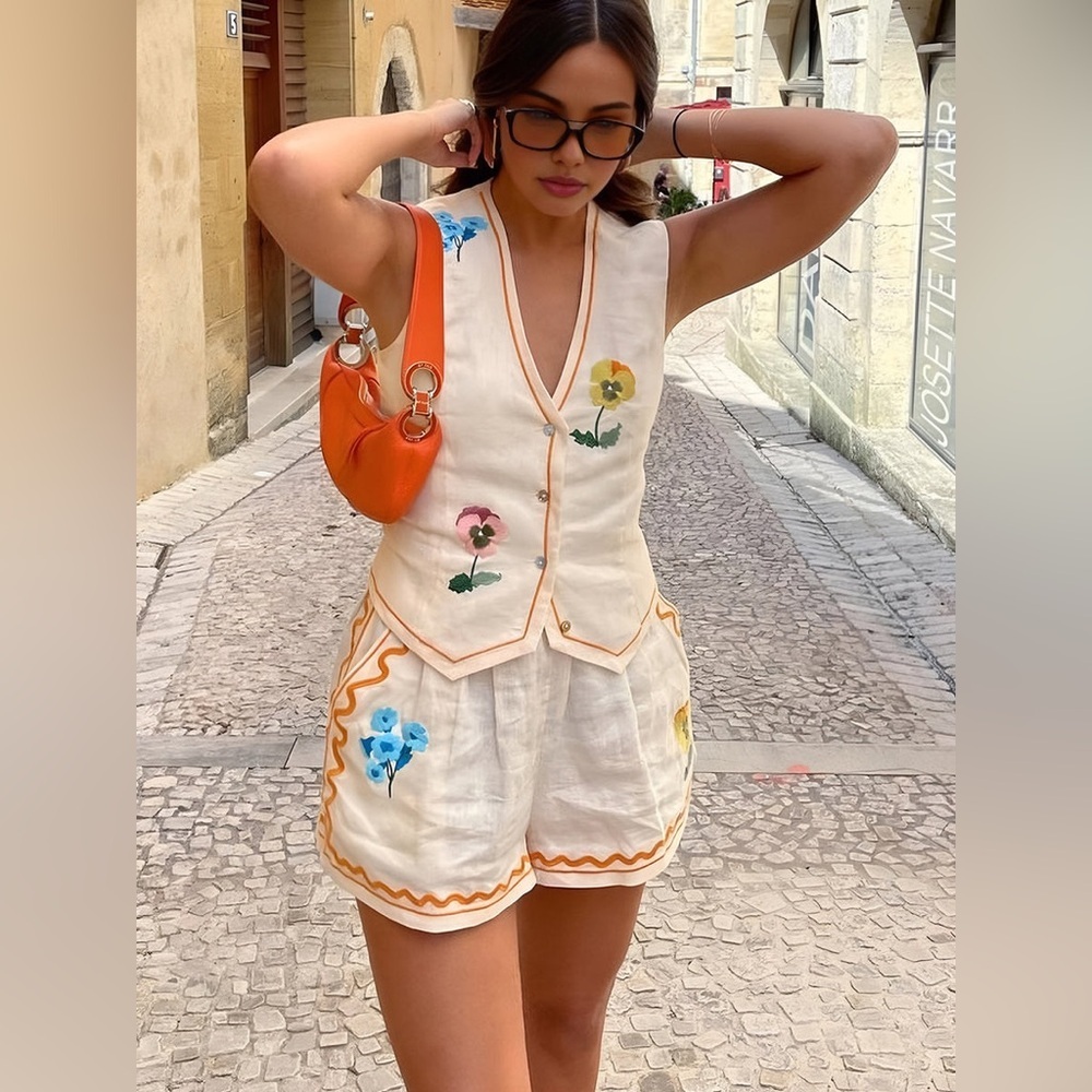 Commense Floral Print Tank Shorts Set - Picture 5 of 5